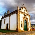 white-church-green-door